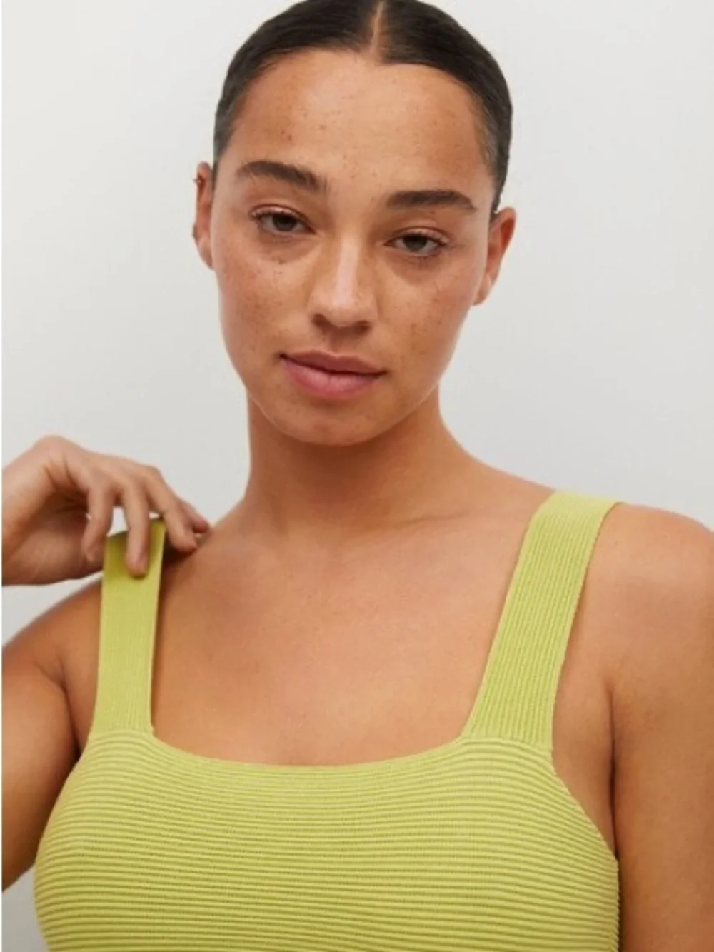 Mango Ribbed Crop Top - Picture 5 of 12